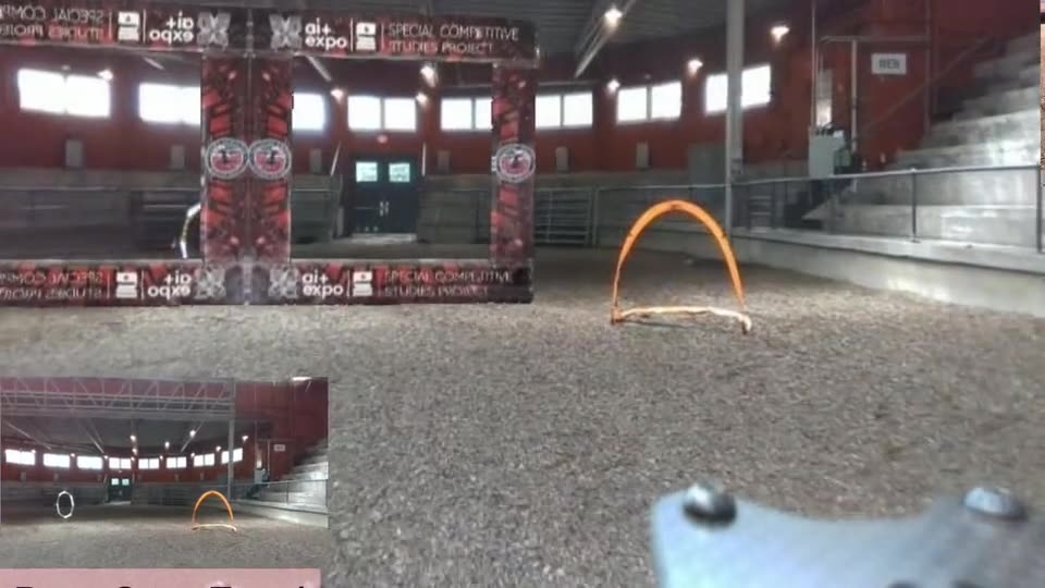 FalconWorld onboard mixed-reality view